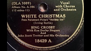 "White Christmas" Bing Crosby FAMOUS "I'm Dreaming Of A White Christmas" Irving Berlin Xmas song