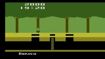 ATARI 2600 Boring Pitfall 200x Morgan, Charles NTSC h Pitfall HACK HOMEBREW