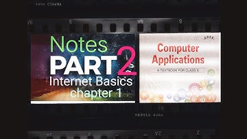 Class 10 (NCERT) Computer Notes part-2 of Chapter- 1 [Internet Basics] {CBSC Board} ‎ 