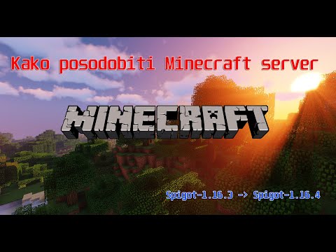 Kako posodobiti Minecraft server?