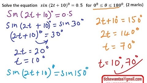 2012 KCSE MATHEMATICS PAPER 2 QUESTION 5 ON TRIGONOMETRY