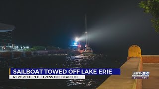 Coast Guard, local first responders rescue sailboat on Lake Erie