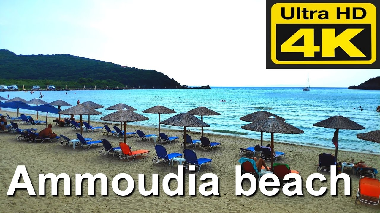 Ammoudia Beach, Preveza, Greece 🏖️🌞 - A serene paradise with golden sands and crystal-clear waters 🌊