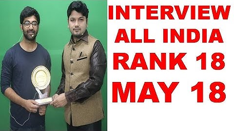 INTERVIEW ALL INDIA 18TH RANK MAY 18 HOW TO PREPARE FOR RANK IN CA CMA