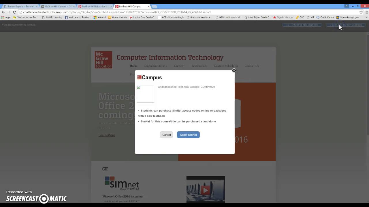 How To Pair Blackboard Course To Simnet Section Youtube