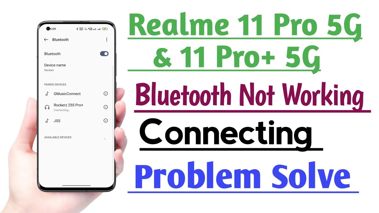 Realme 11 Pro 5G & 11 Pro+ 5G Bluetooth Not working Connecting Problem ...