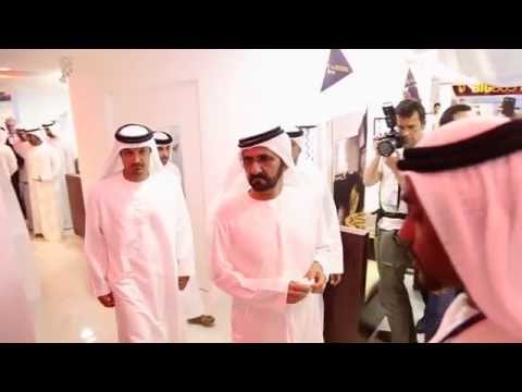 HH Sheikh Mohammed bin Rashid Tours The Residence - Etihad Airways - ATM 2014