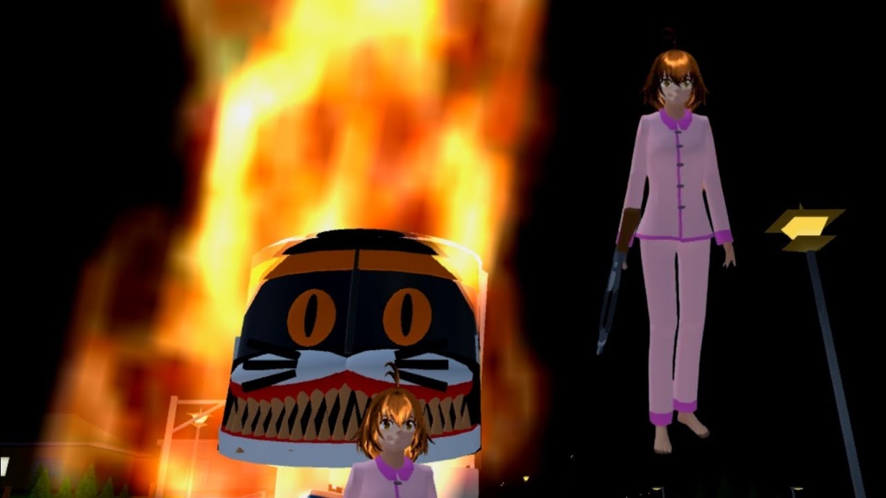 Yuta Mio Panik CCTV Merekam Anomali Kucing di Sebelah Rumah 😱 | #sakuraschoolsimulator 