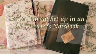 Bullet Journal Set Up In an A5 Traveler's Notebook