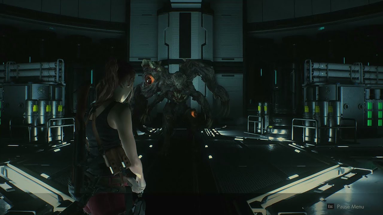 Resident Evil 2 Remake Claire Using Infinite MiniGun Fight William resident-evil-2-remake-claire-using-infinite-minigun-fight-william