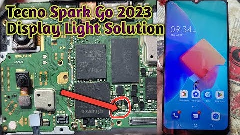 Tecno Spark Go 2023 Display light solution All Mobiles Solution
