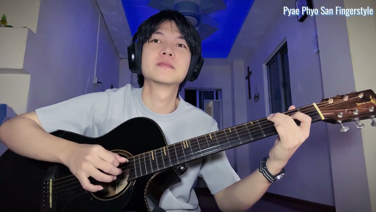 ကြယ်တွေဆုံတဲ့ည - ထူးအိမ်သင် Fingerstyle Guitar ( Pyae Phyo San )