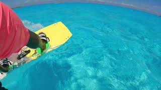Kiteboarding in The Bahamas incredible blue waters in San Salvador