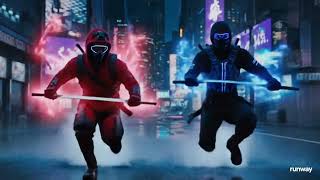 Red Ninja Vs Blue Ninja | AI Animation