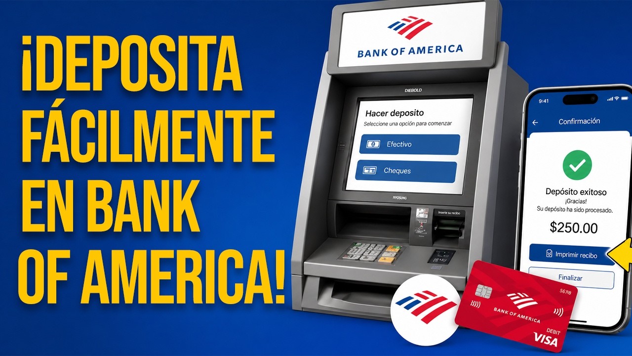 Cómo depositar dinero en cajero de Bank of America