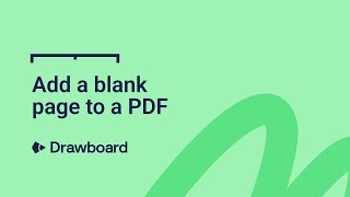 Drawboard PDF - How to add a blank page to a PDF screenshot 5