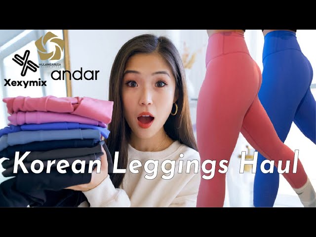 BEST LEGGINGS HAUL 2020  Korean Activewear Under $50 Try On+