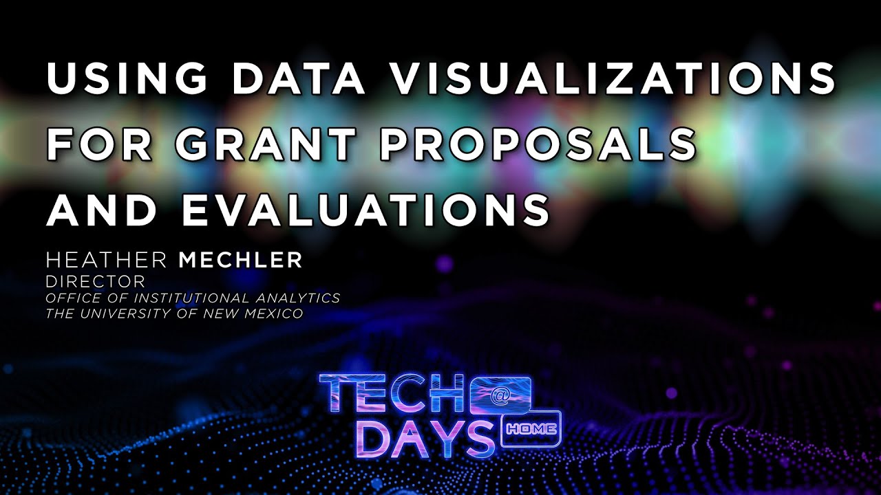 Using Data Visualizations for Grant Proposals and Evaluations - YouTube