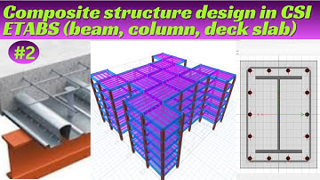 Composite structure design in CSI ETABS (beam, column, deck slab) Part 2 wind load at cladding