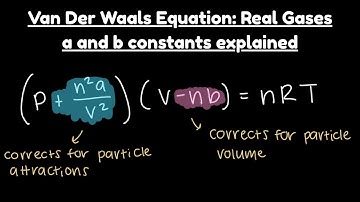Real Gases & The Van der Waals Equation Explained | a and b constants explained | Practice Problems