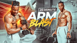 20 MINUTE BICEP AND TRICEP WORKOUT(DUMBBELLS) by BullyJuice 302,624 views 11 months ago 21 minutes