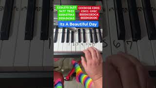 It’s A Beautiful Day Piano Tutorial East ☀️ ☔️ 🙂 #Piano