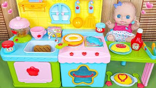 Satisfying with Unboxing Cute Kitchen Cooking PlaySet Toys Review | ASMR