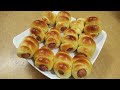 气炸锅【热狗迷你面包卷】🌭🍞 Air Fryer【Sausage Mini Roll】