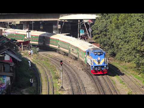 Silk City Express Train arriving at Dhaka Railway Station || Bangladesh Railway