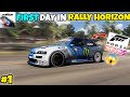 FIRST DAY IN RALLY HORIZON ( ULTRA GRAPHICS ) GAMPLAY - HINDI #1