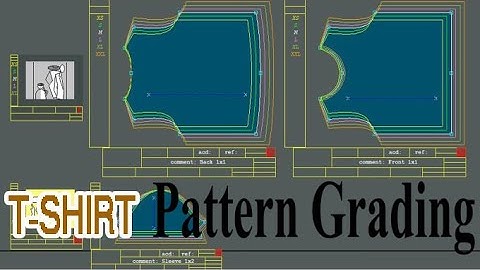 T-Shirt Pattern making with grading & variant I lectra modaris I #lectra #tshirtdesign #cad_pattarn