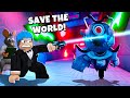Robot factory  roblox  boss el and doctor doding daga save the world