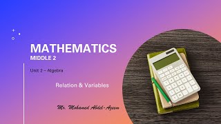 Math T1 M2 Relation & Variables