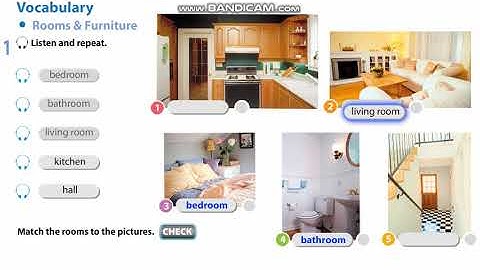 excel 5 Module 1 Home and Away, Rooms and Furnitures