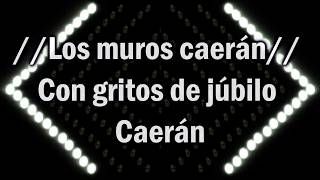 Video thumbnail of "Miel San Marcos Los muros caeran pista letra FULL HD"