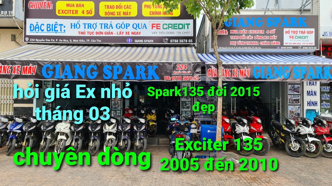 Hỏi giá Exciter 135 đời 2005-2010 + Spark 135 mới nhất tháng 03 tại cửa ...