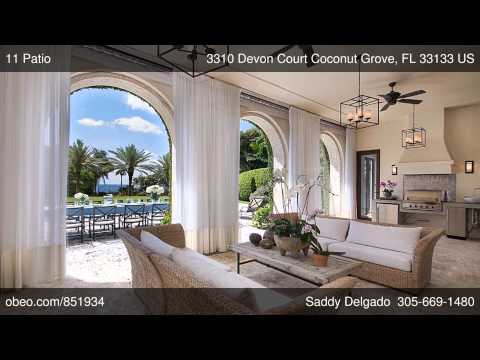 3310 Devon Court, Coconut Grove, FL home video tour