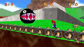 Super Mario 64 running natively on Arch Linux using OpenGL (PC Port)