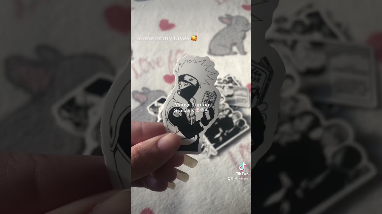 Manga Laptop Stickers!! 🍥🏐⛸️ 