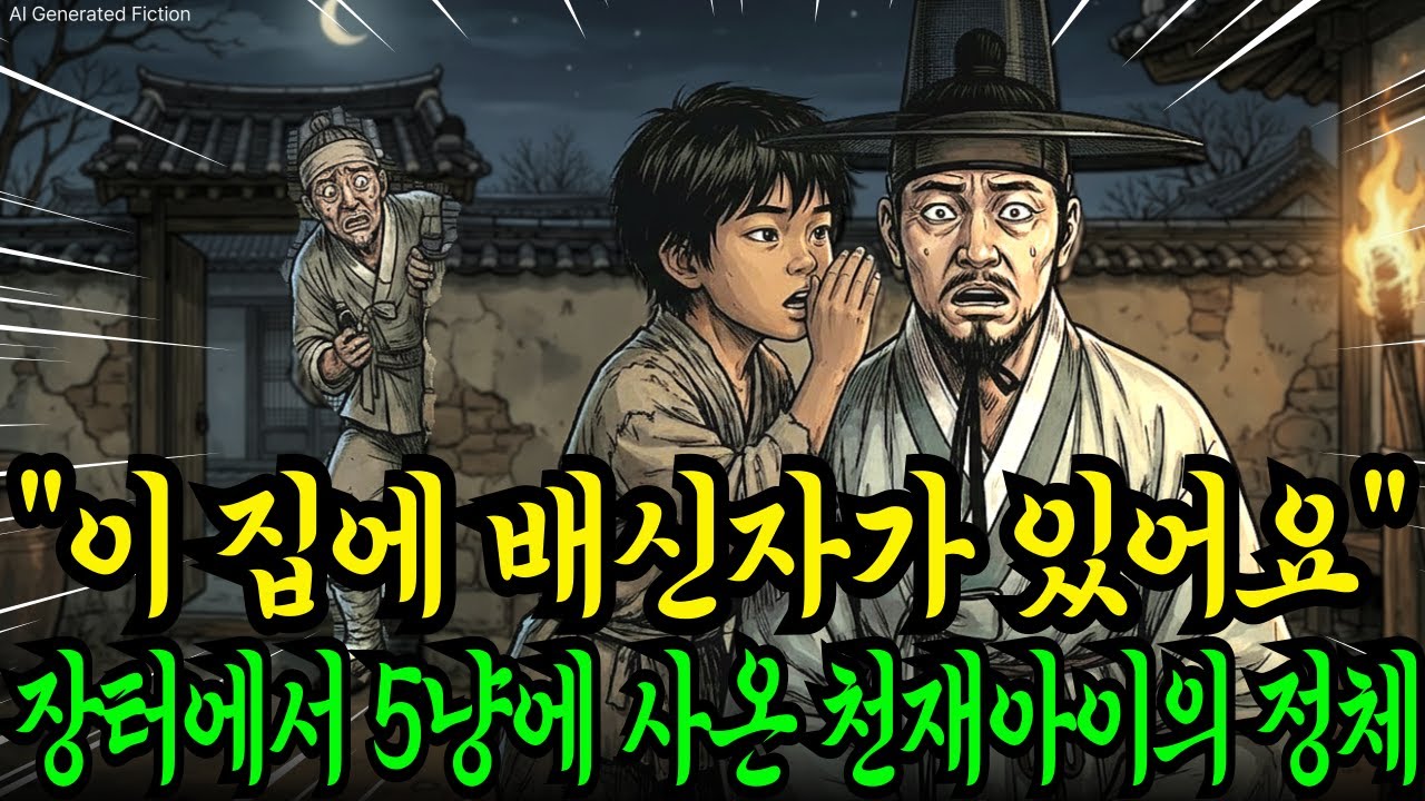 “대감님, 이 집에 배신자가 있습니다” 5냥에 사온 천재아이가 정승의 참변을 막은 사연! 조선의 운명을 바꾼 기막힌 정체 | 야담 민담 전설 설화 옛날이야기 오디오북 수면동화 사연