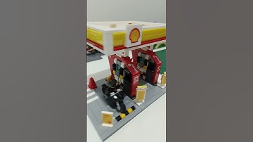 Want to own a Shell Gas Station? #cada #shell #shellgasstation #lego #brickfun #brickmania