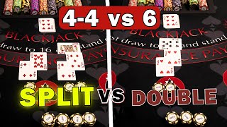 Split or Double Down? I Played 4-4 vs. 6 in Blackjack 100 Times to Find Out