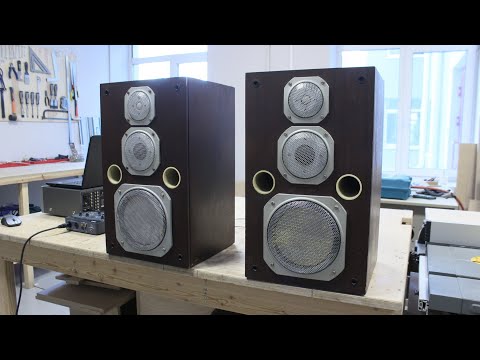 Видео: Реставрация ЭСТОНИЯ 35АС-021. Restoration of speakers from the USSR 35AS-021 Estonia