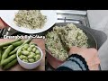 وجبه غدا سهله وسريعه واقتصادية وكمان صحيه أرز بالفول الأخضر في حله واحده
