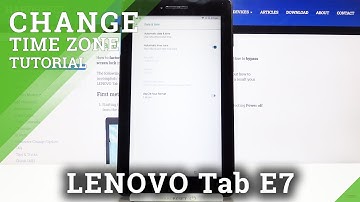 How to Change Date and Time on LENOVO Tab E7 – Open Date and Time Settings