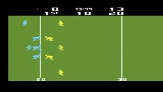 Realsports Football Gameplay - 2600 - Top Football Video Games 1982