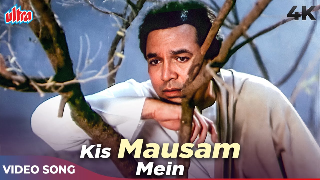 Kis Mausam Mein 4K   Kumar Sanu Hit Ghazal Song  Rajesh Khanna  Jagjit Singh  Khudai 1994 Songs