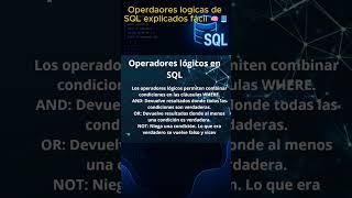 Cómo Usar Operadores Lógicos en SQL (AND, OR y NOT) 🚀