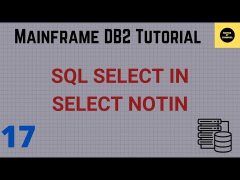 SQL Select IN , Select NOTIN using QMF - Mainframe DB2 Practical Tutorial - Part 17