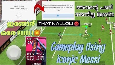 Pes 2021|Gameplay Using Iconic Messi|Nulloli Opponent|Tragic Assault